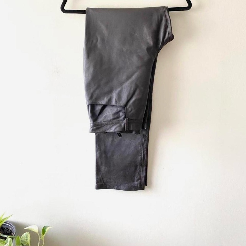 VINTAGE DARK BROWN LEATHER PANTS